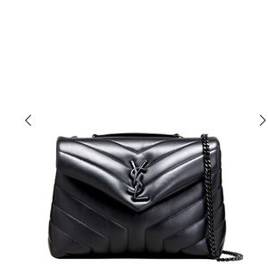YSL LouLou large handbag. Pre-loved. Black hardware. Authentic.